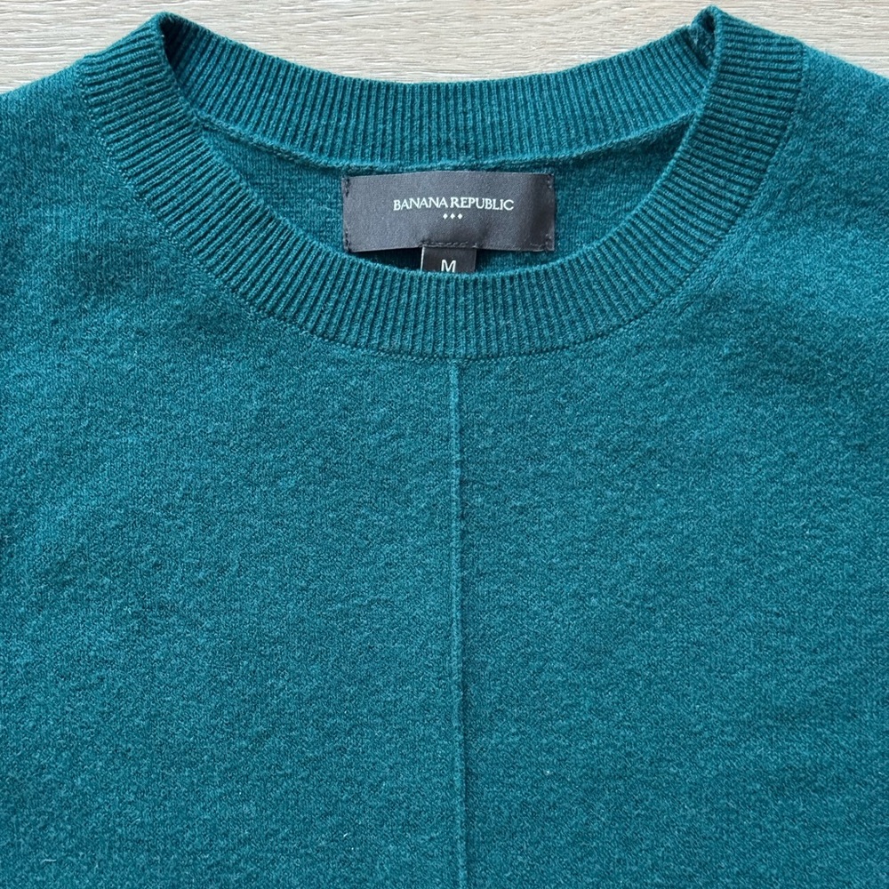 Banana Republic Teal Long Sleeve Dress - Picture 2 of 3